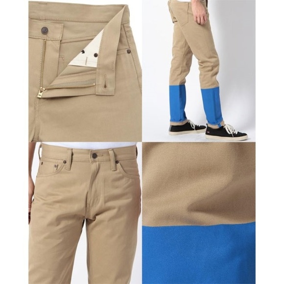 Levis 508 Regular Fit Taper Leg Colorblock Jeans - Picture 3 of 8